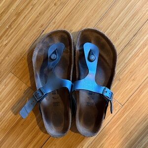 Blue Sandals with Adjustable Straps